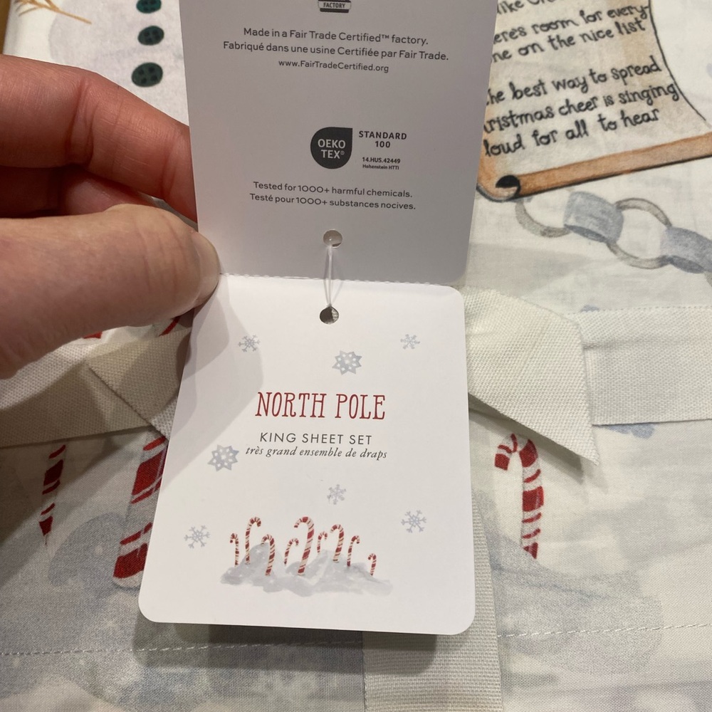Pottery Barn x Elf king sheet set - Picture 4 of 9
